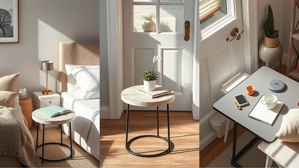 שולחן צד טרוורטין – לא רק לסלון